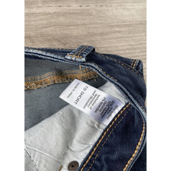 Maurices Curvy Skinny Slim Jeans 8 Dark Wash A7 - Picture 3 of 5